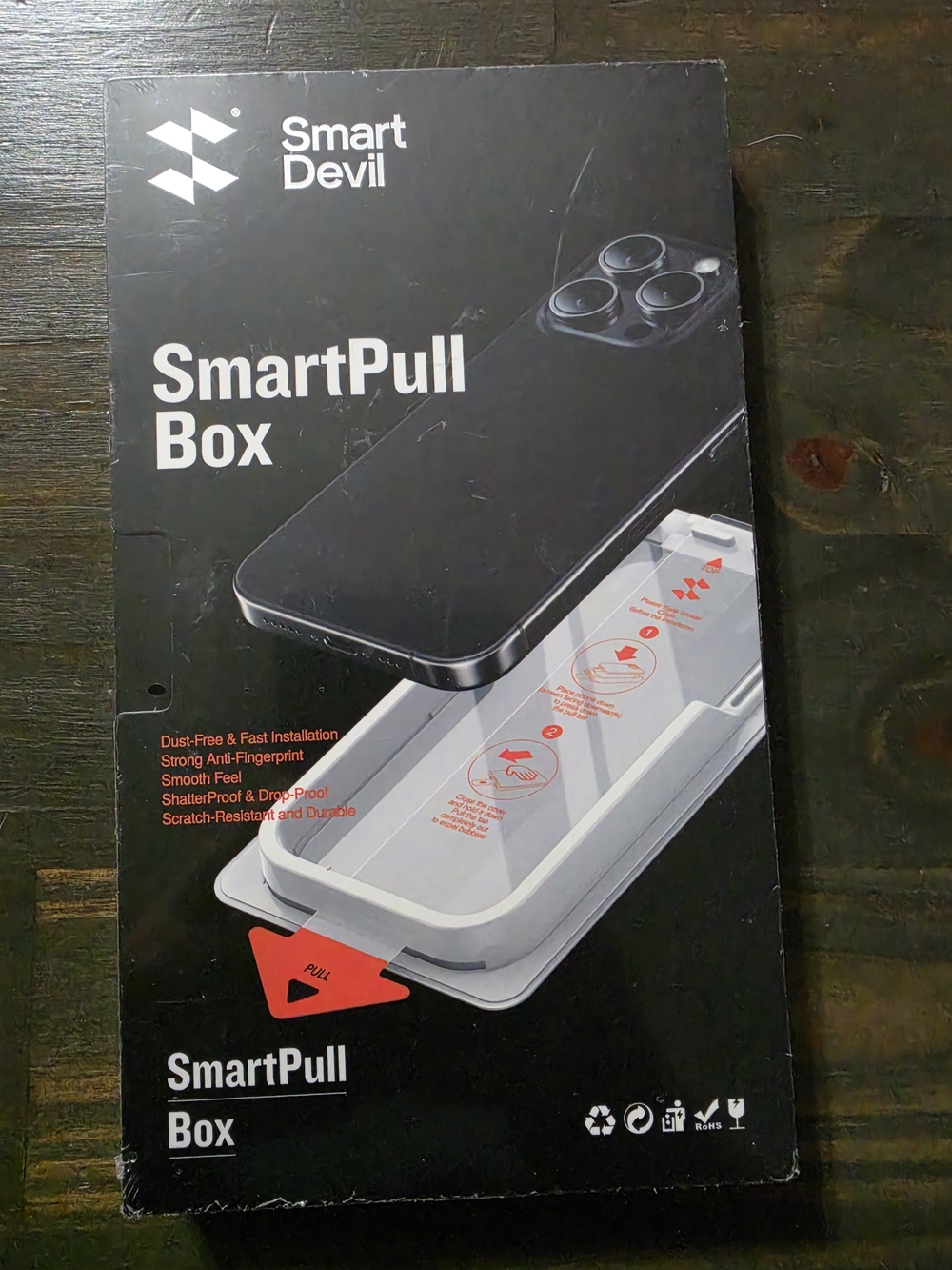 SmartPull Box Screen Protector - Black
